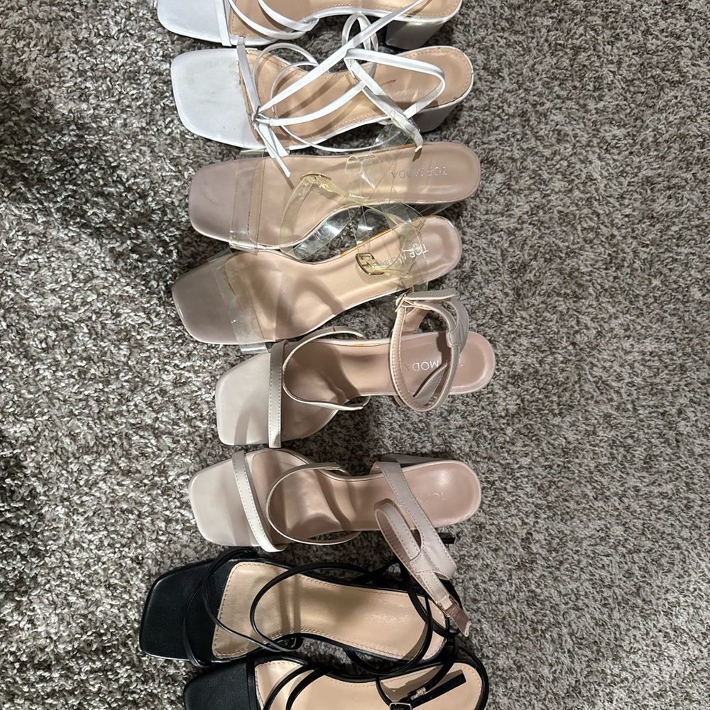 Womens bundle of heels size 8/8.5